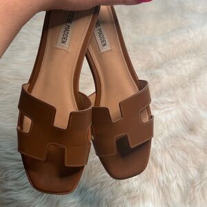 Steve Madden H Neutral  Slide Sandals 10